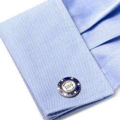 Cufflinks, Inc. $100 Purple Poker Chip Cufflinks