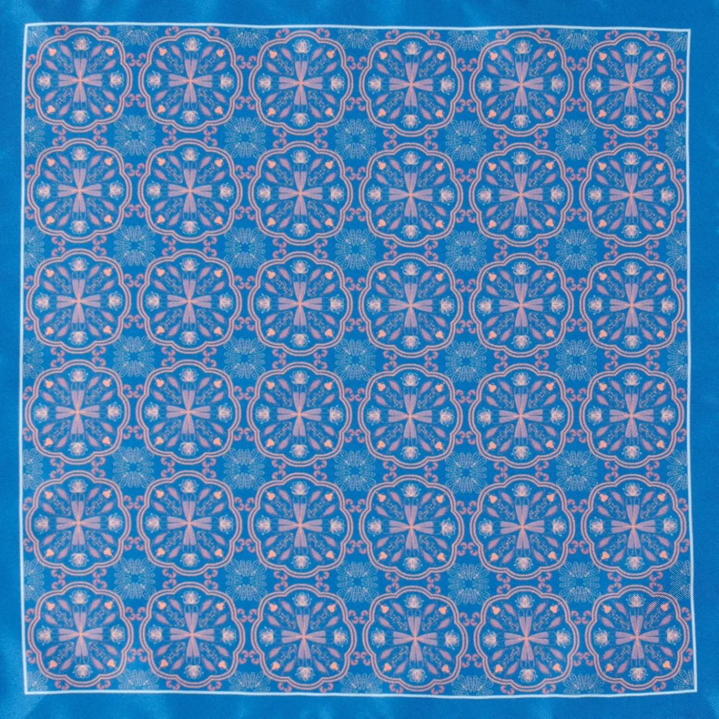 Cufflinks, Inc. Aboriginal Ornament Patterned Blue Pocket Square