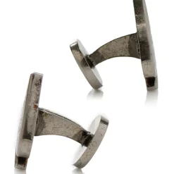 Ox and Bull Trading Co. Ace of Spades Antique Silver Cufflinks
