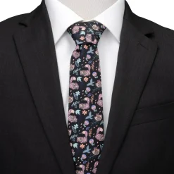Disney Alice in Wonderland Cheshire Cat Black Men's Tie