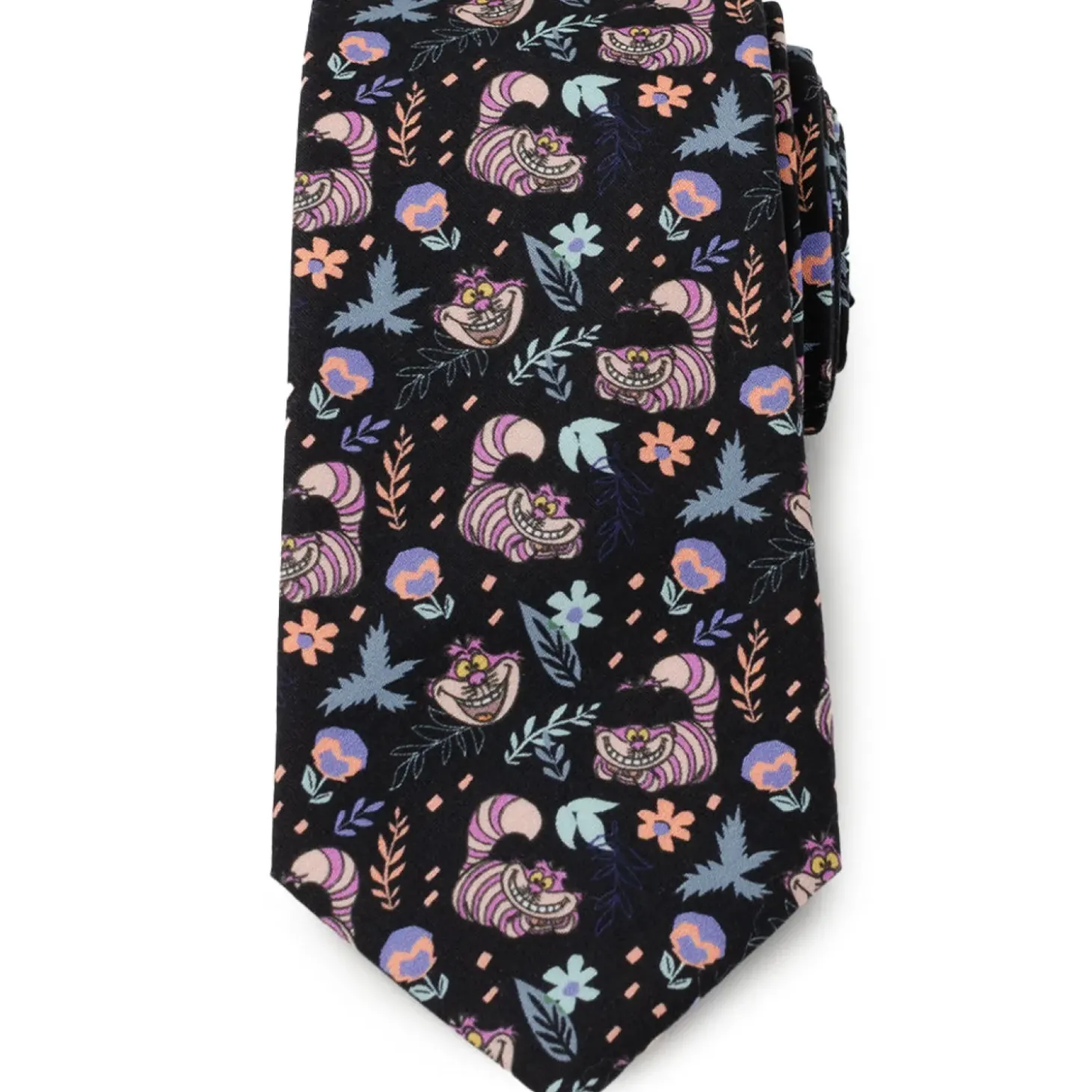 Disney Alice in Wonderland Cheshire Cat Black Men's Tie