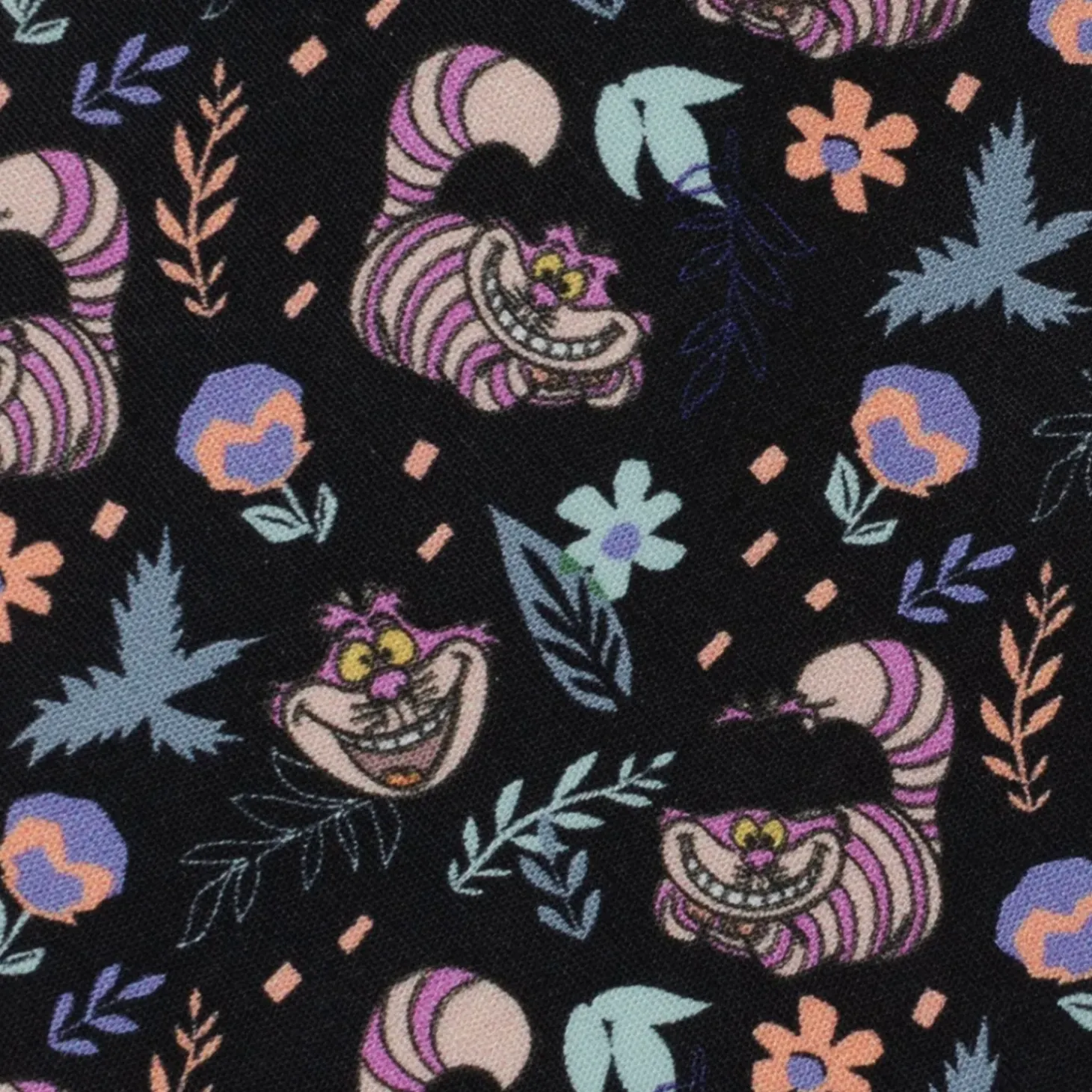 Disney Alice in Wonderland Cheshire Cat Black Men's Tie