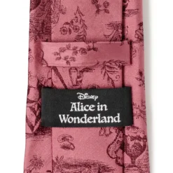 Disney Alice in Wonderland Dusty Red Men's Tie
