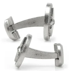 Ox and Bull Trading Co. Antique Compass Stainless Steel Cufflinks