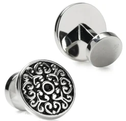 Ox and Bull Trading Co. Antique Filigree Round Cufflinks