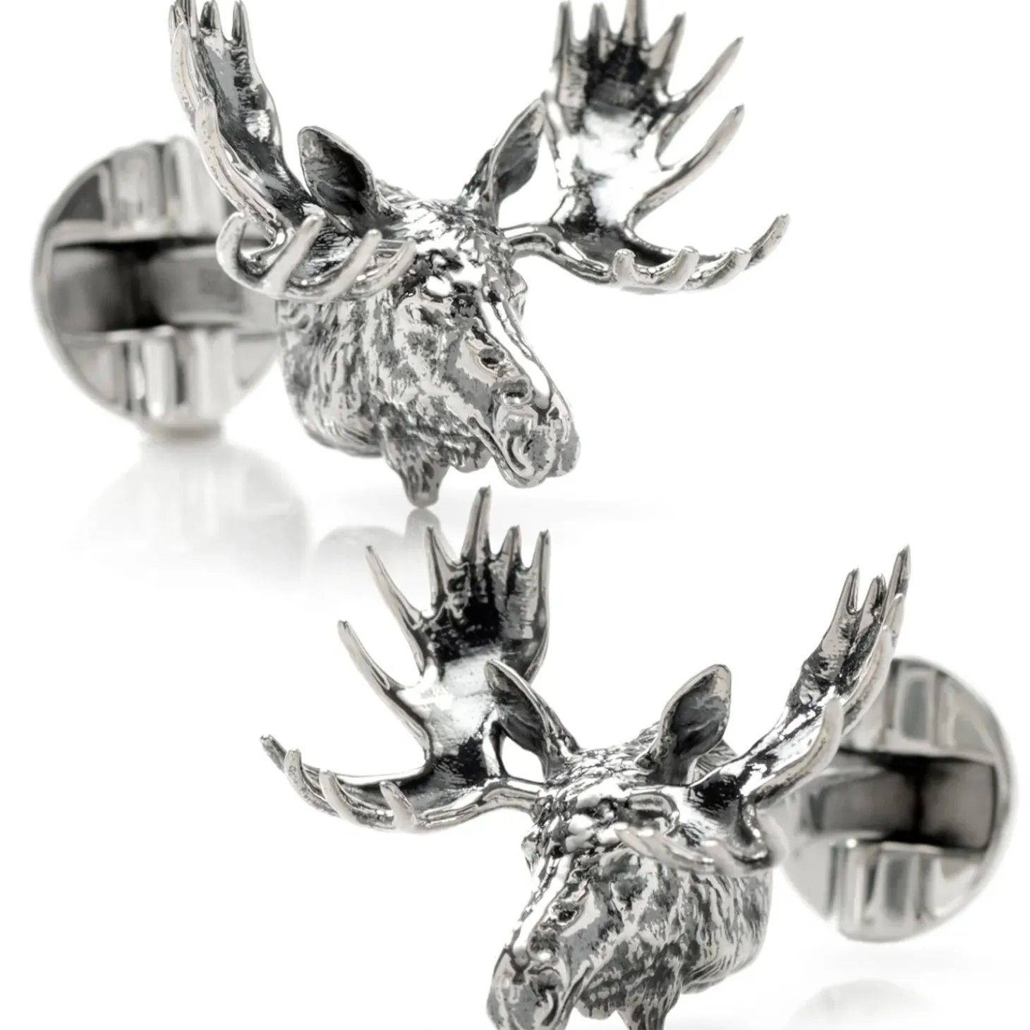 Ox and Bull Trading Co. Antique Moose Cufflinks
