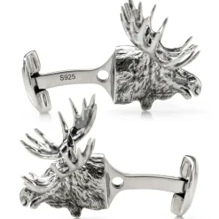 Ox and Bull Trading Co. Antique Moose Cufflinks