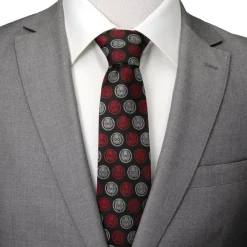Marvel Ant-man Red/Gray Charcoal Tie