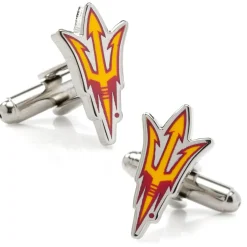 NCAA Arizona State University Sun Devils Pitchfork Cufflinks