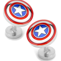 Marvel Avengers Captain America Shield Cufflinks