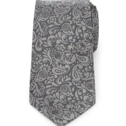 Marvel Avengers Paisley Icons Gray Men's Tie