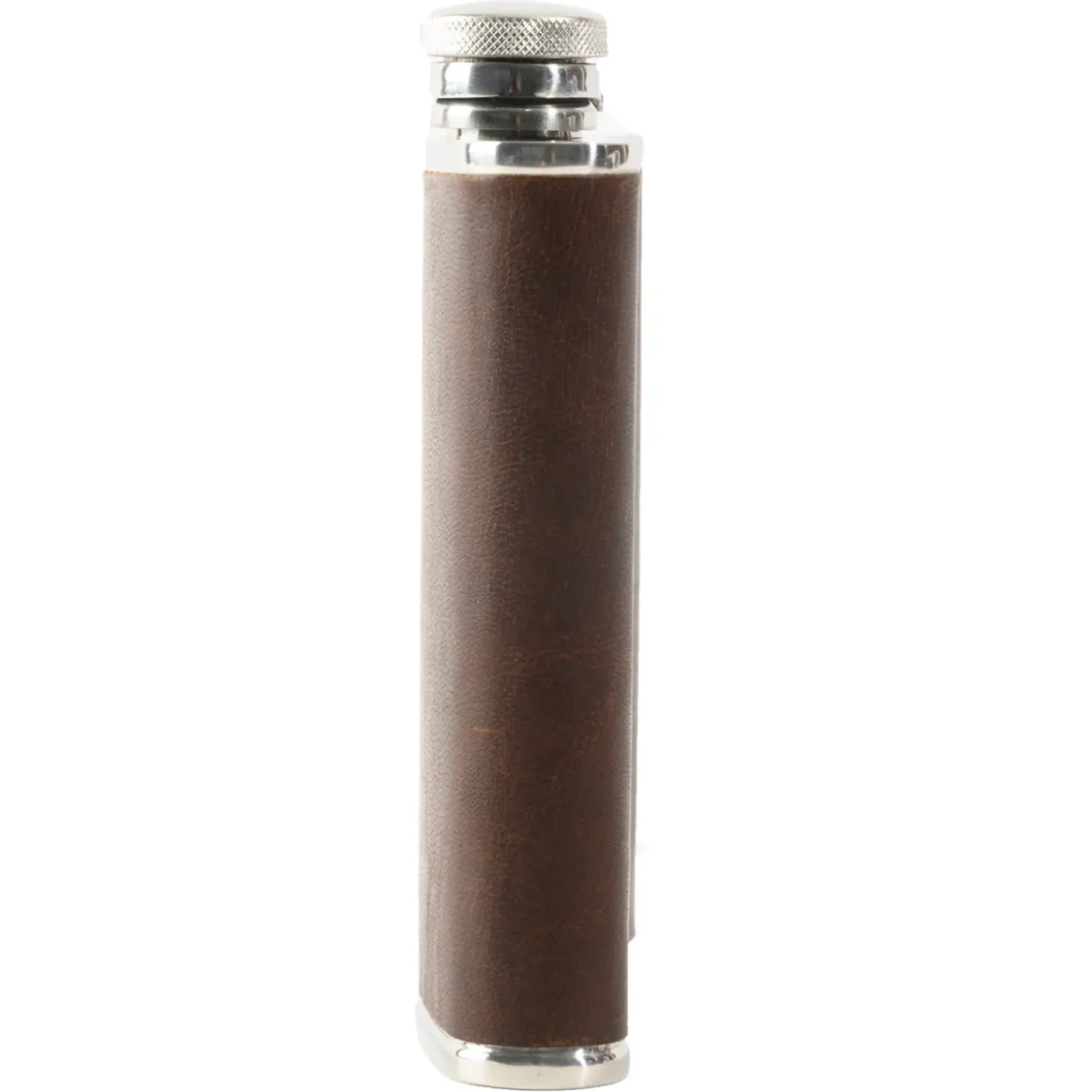 Moore & Giles Baldwin Oak Leather-Wrapped Flask