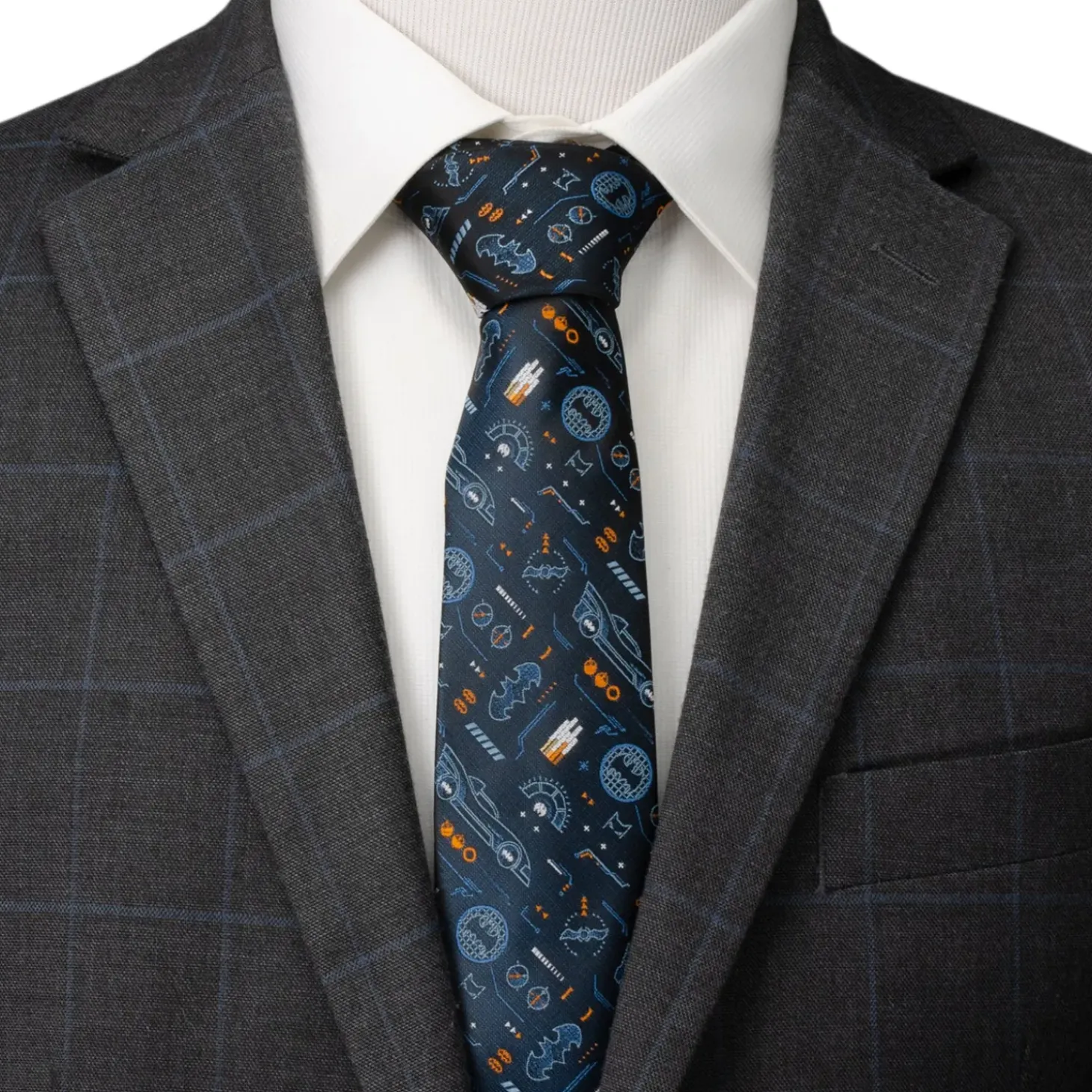 DC Comics Batman Batmobile Black Men's Tie