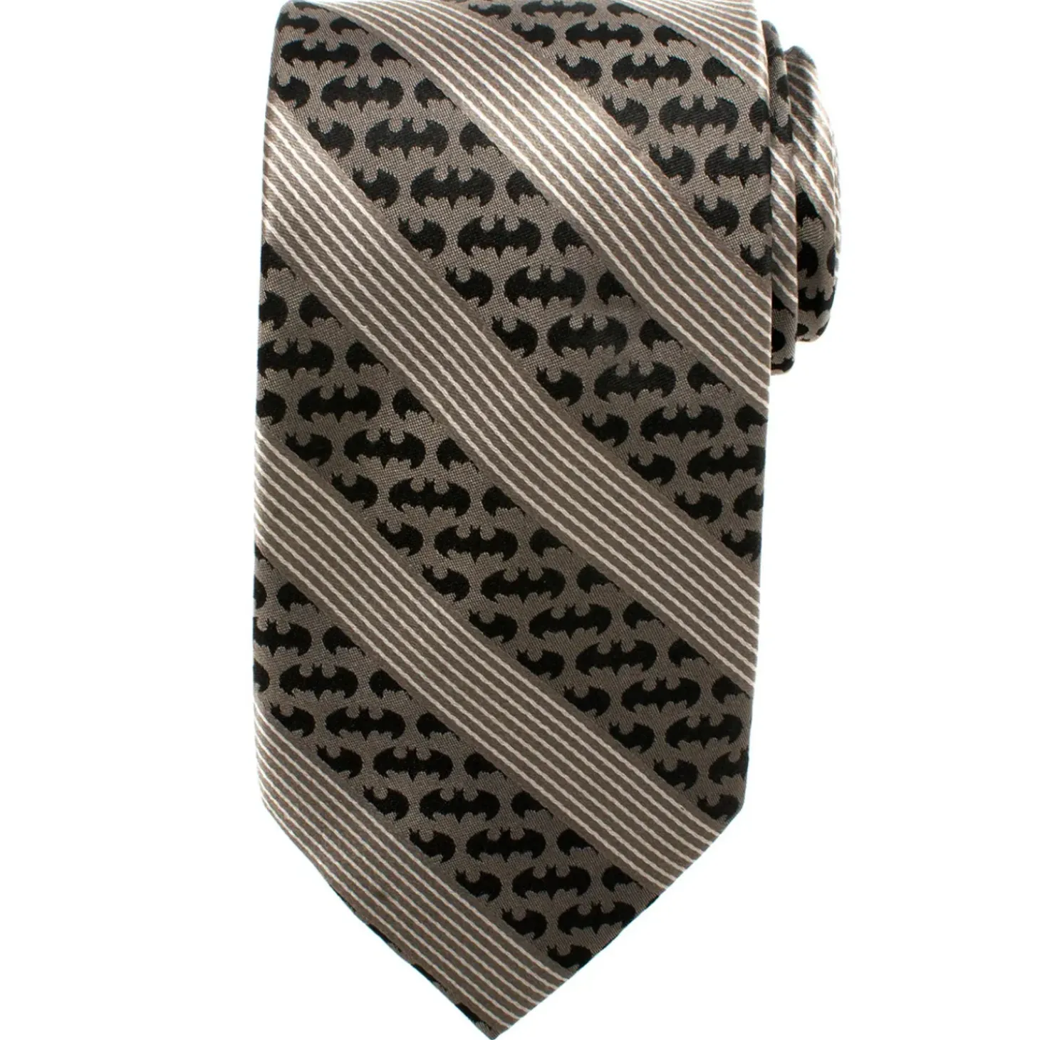 DC Comics Batman Black Pinstripe Tie