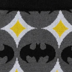 DC Comics Batman Circle Gray Black Men's Socks