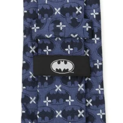 DC Comics Batman Cross Blue Silk Men's Tie