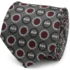 DC Comics Batman Medallion Symbol Charcoal Silk Men's Tie