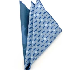 DC Comics Batman Multi Motif Blue Pocket Square