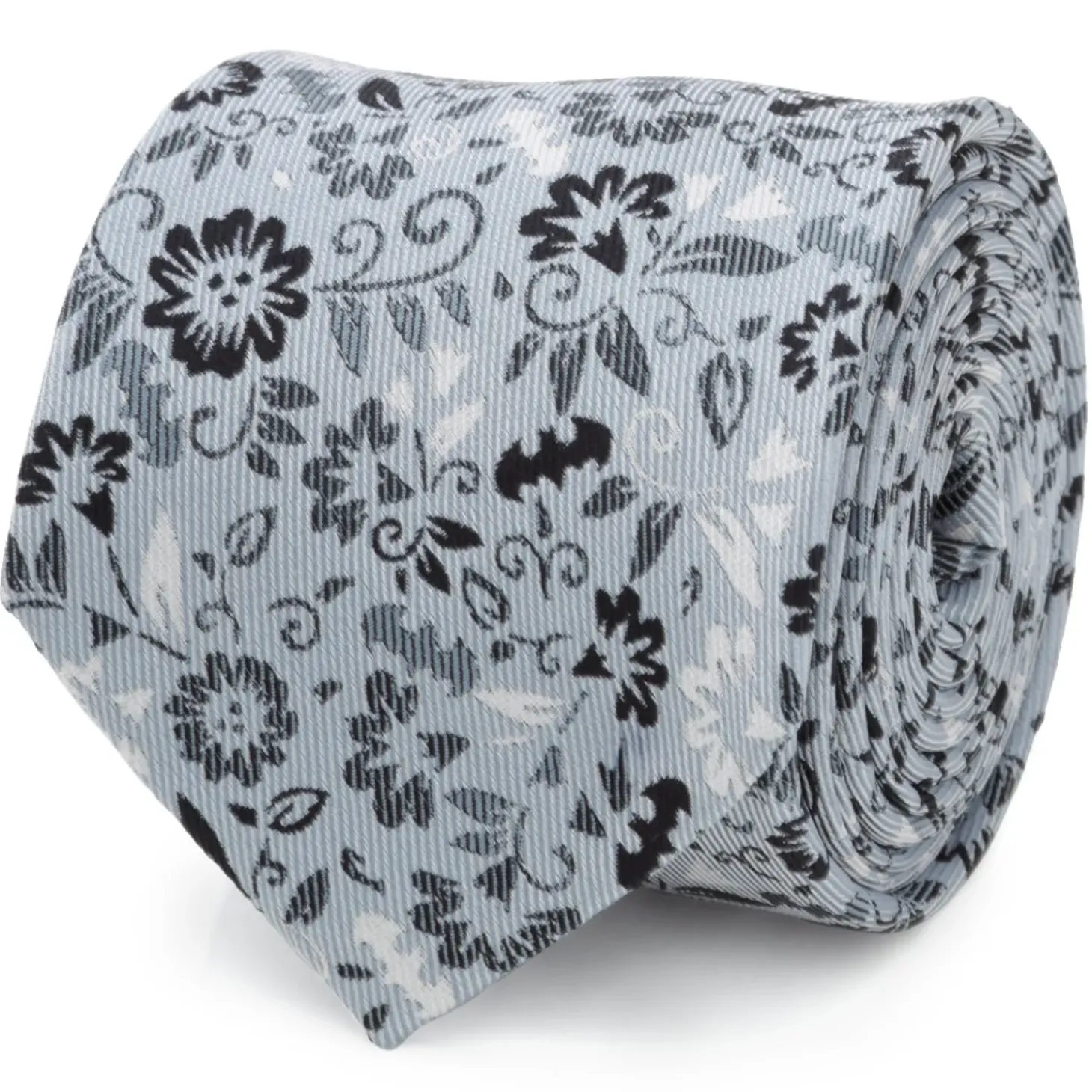 DC Comics Batman Patterned Floral Blue Men's Tie