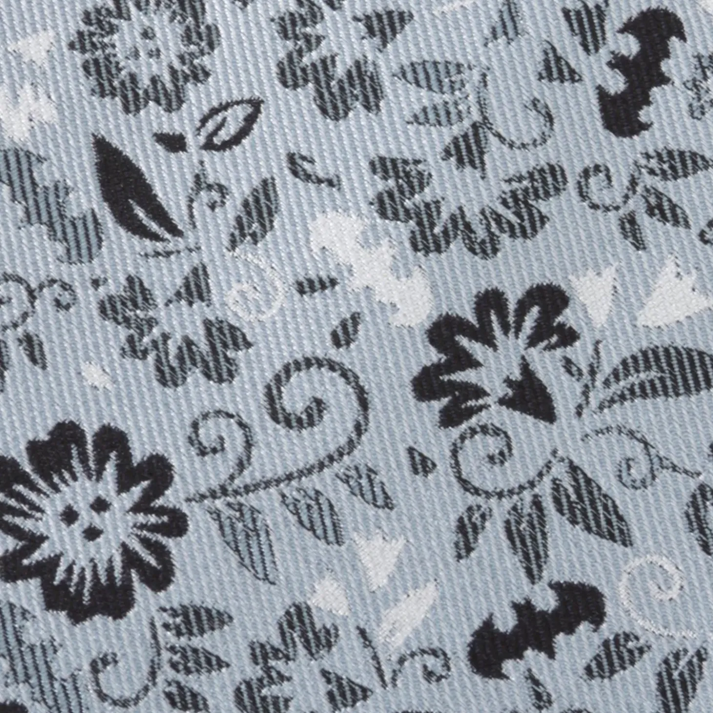 DC Comics Batman Patterned Floral Blue Men's Tie
