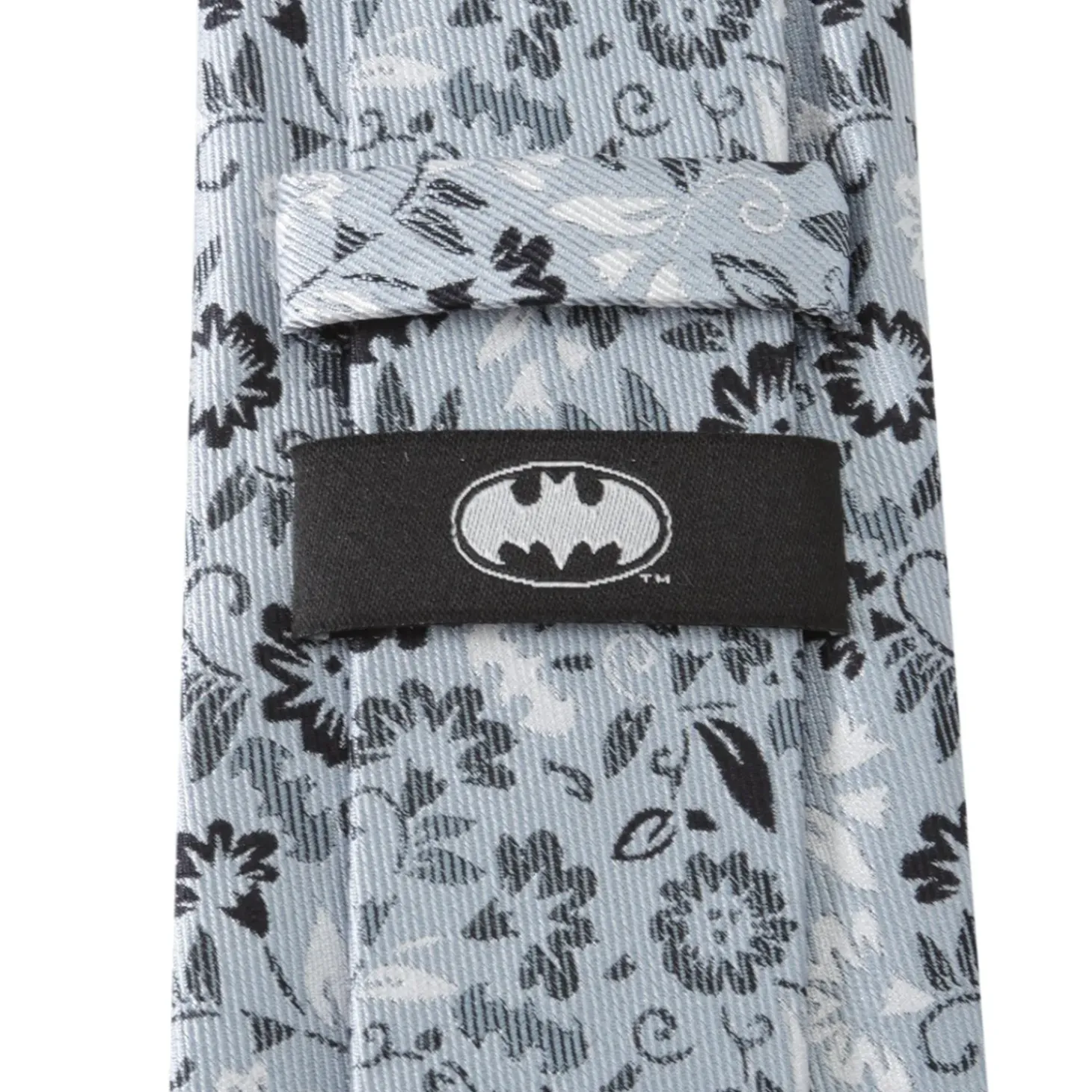 DC Comics Batman Patterned Floral Blue Men's Tie