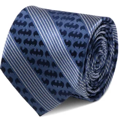 DC Comics Batman Pinstripe Navy Tie