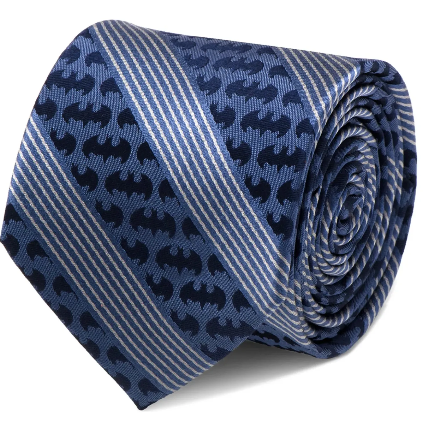 DC Comics Batman Pinstripe Navy Tie