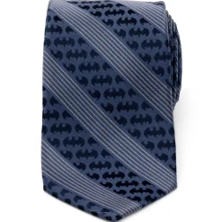 DC Comics Batman Pinstripe Navy Tie