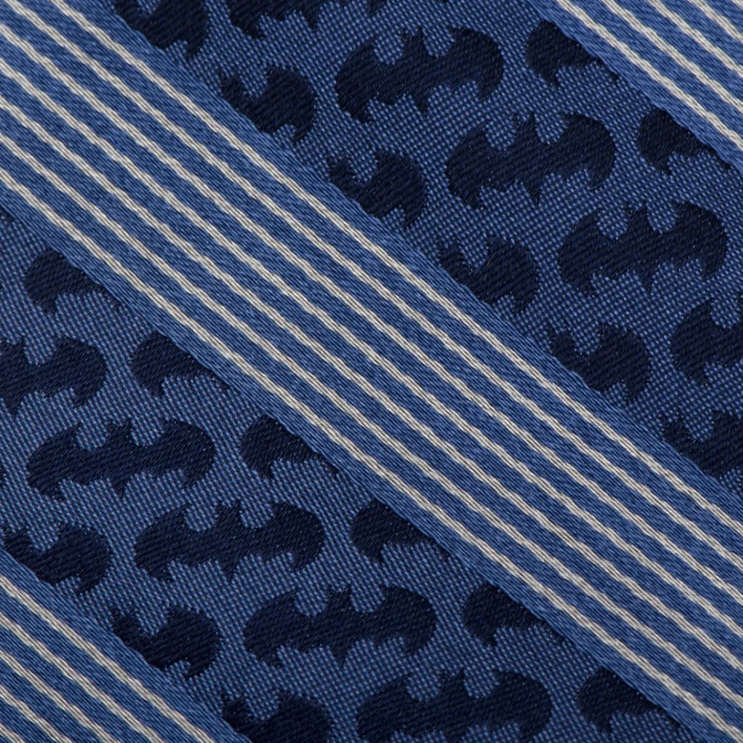 DC Comics Batman Pinstripe Navy Tie