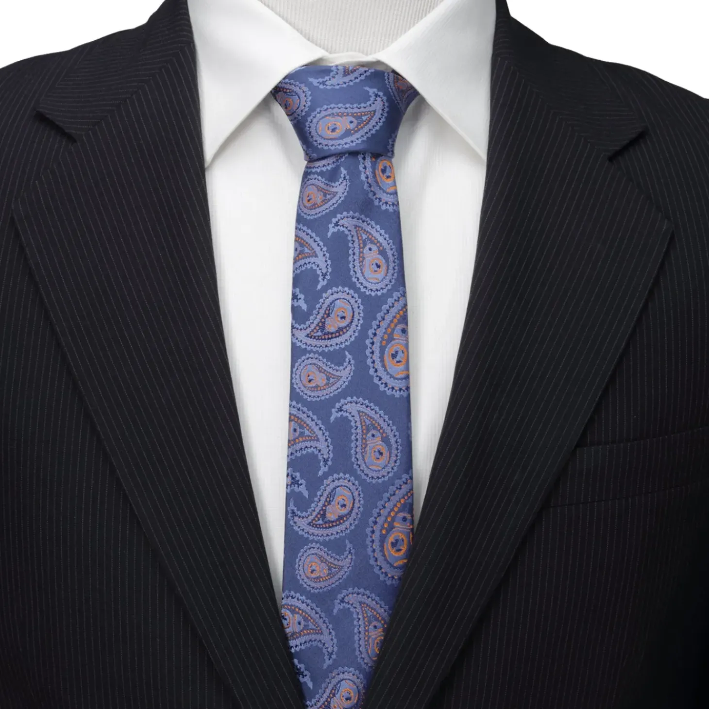 Star Wars BB-8 Blue Paisley Tie