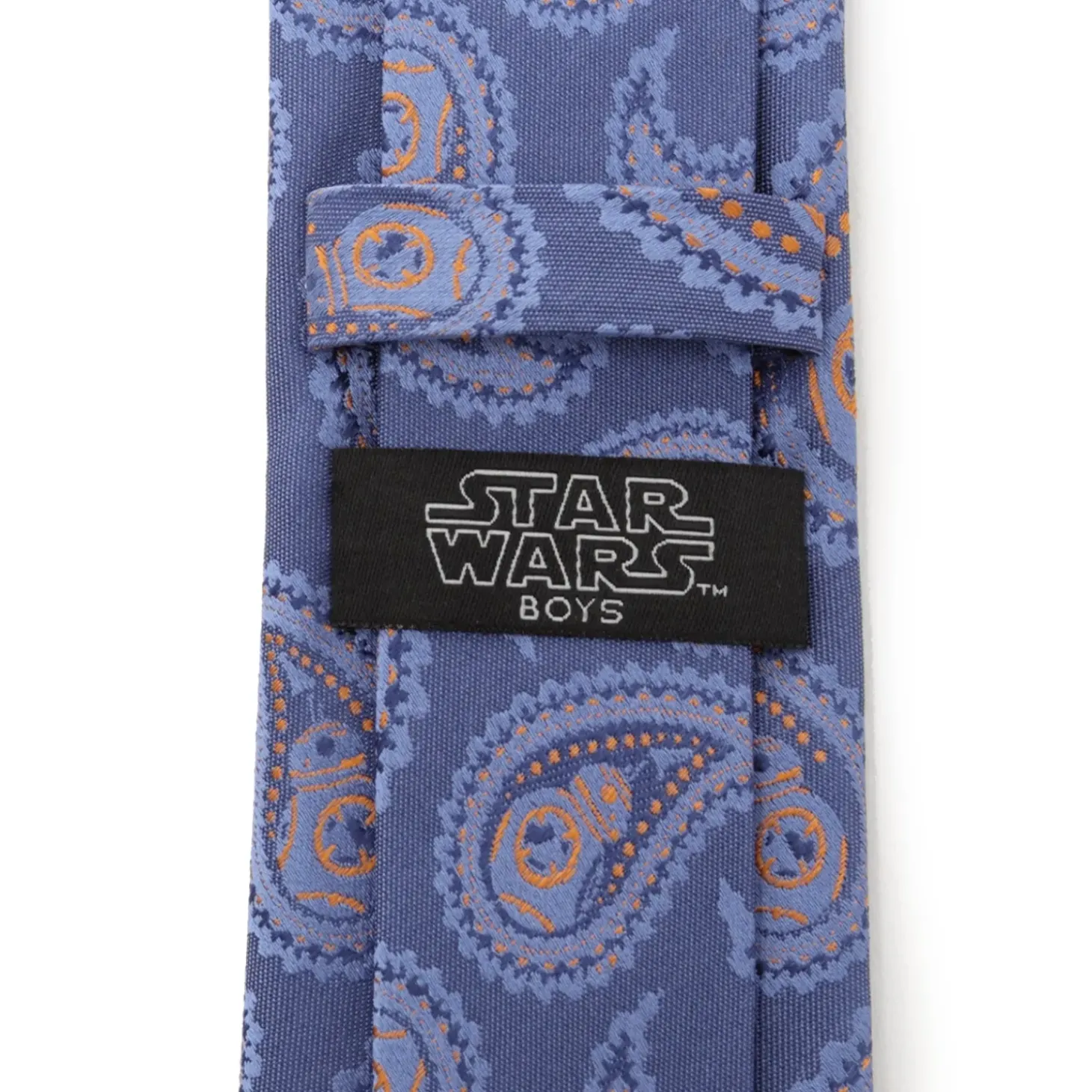 BOY Star Wars BB-8 Paisley Blue Silk Boy's Tie