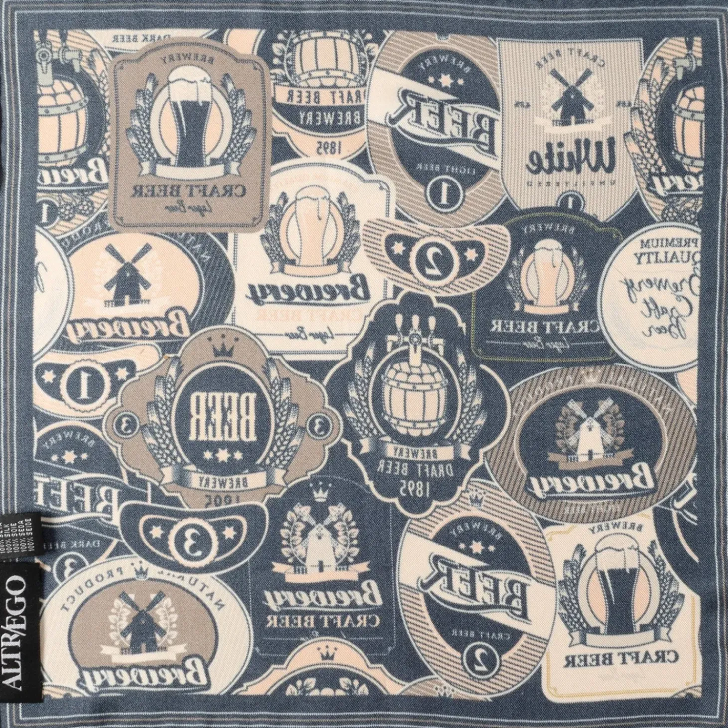 Cufflinks, Inc. Beer Aficionado Black Multi Pocket Square