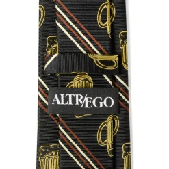 Cufflinks, Inc. Beer Aficionado Black Striped Mens Tie
