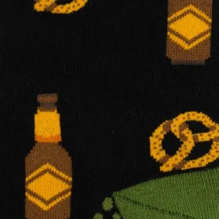 Cufflinks, Inc. Beer Day Snacks Black Men's Socks