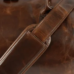 Moore & Giles Benedict Weekend Bag in Brompton Brown