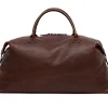 Moore & Giles Benedict Weekend Bag in Titan Milled Brown