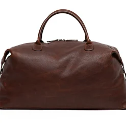 Moore & Giles Benedict Weekend Bag in Titan Milled Brown