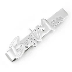 Cufflinks, Inc. Best Man Silver Tie Bar