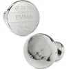 Ox and Bull Trading Co. Birth Details Custom Photo Engravable Cufflinks