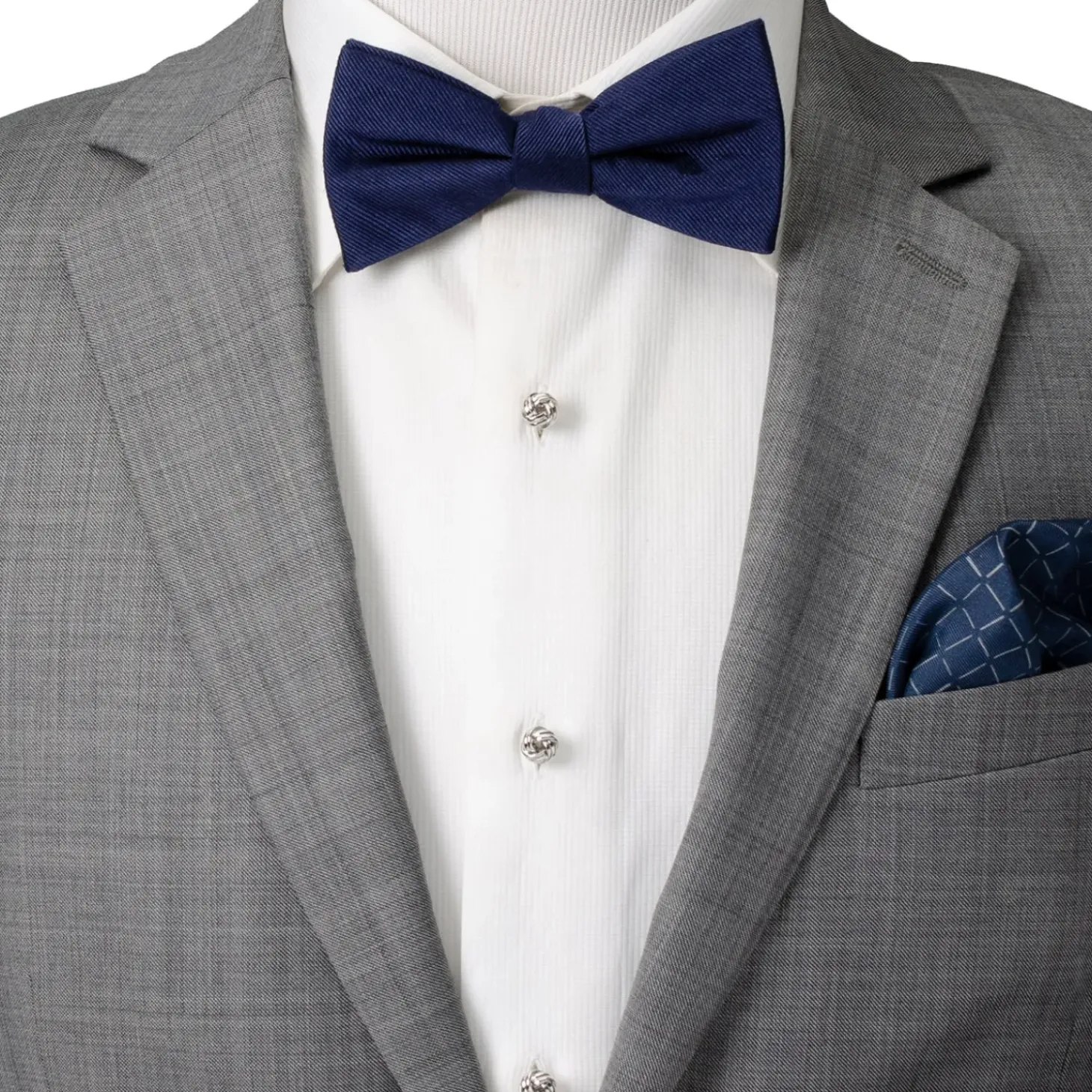 Ox and Bull Trading Co. Black and Silver Knot Stud Set