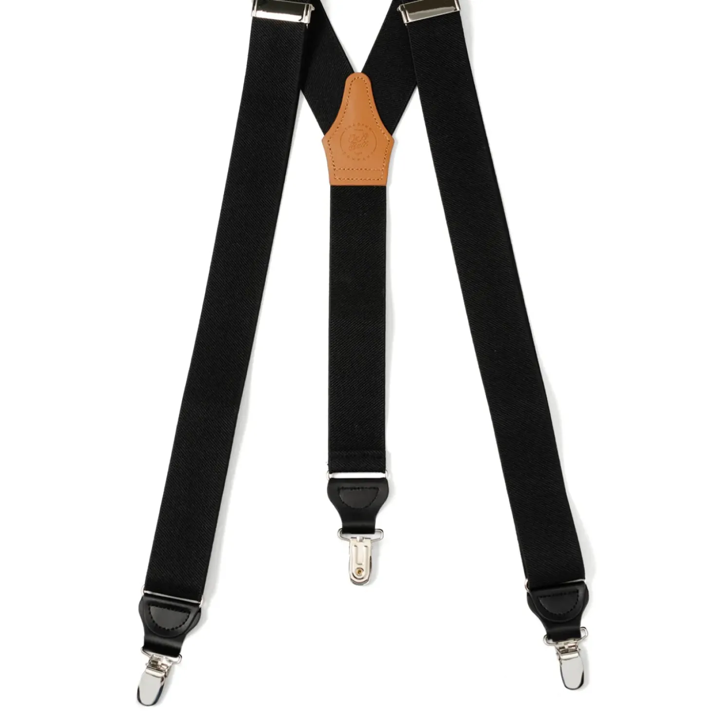 Ox and Bull Trading Co. Black Clip Suspenders