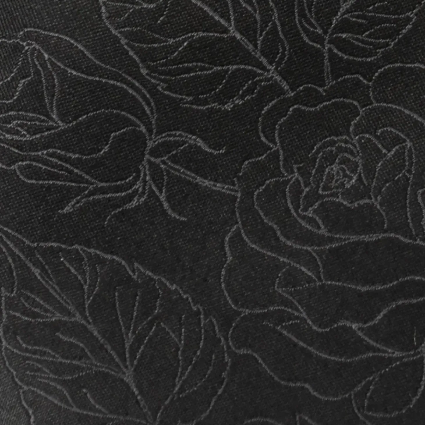 Ox and Bull Trading Co. Black Floral Men's Tie