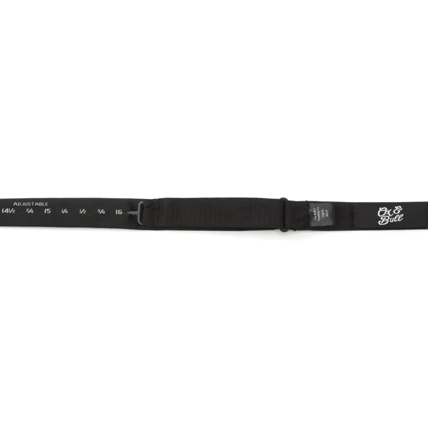 Ox and Bull Trading Co. Black Formal Pinstripe Silk Bow Tie