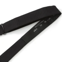 Ox and Bull Trading Co. Black Formal Pinstripe Silk Bow Tie