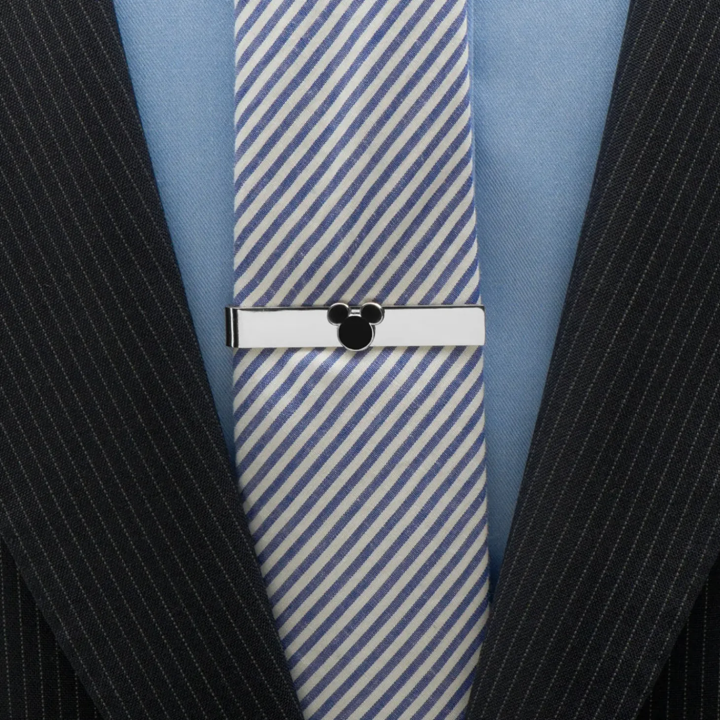 Disney Black Mickey Mouse Silhouette Tie Bar