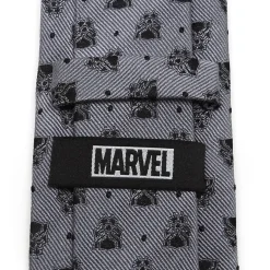 Marvel Black Panther Gray Dot Tie