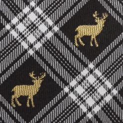 Cufflinks, Inc. Black Plaid Stag Men's Tie