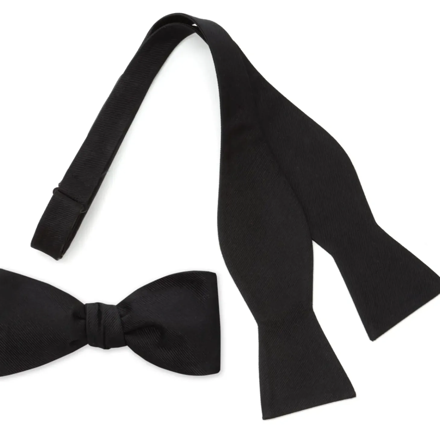 Ox and Bull Trading Co. Black Self Tie Bow Tie