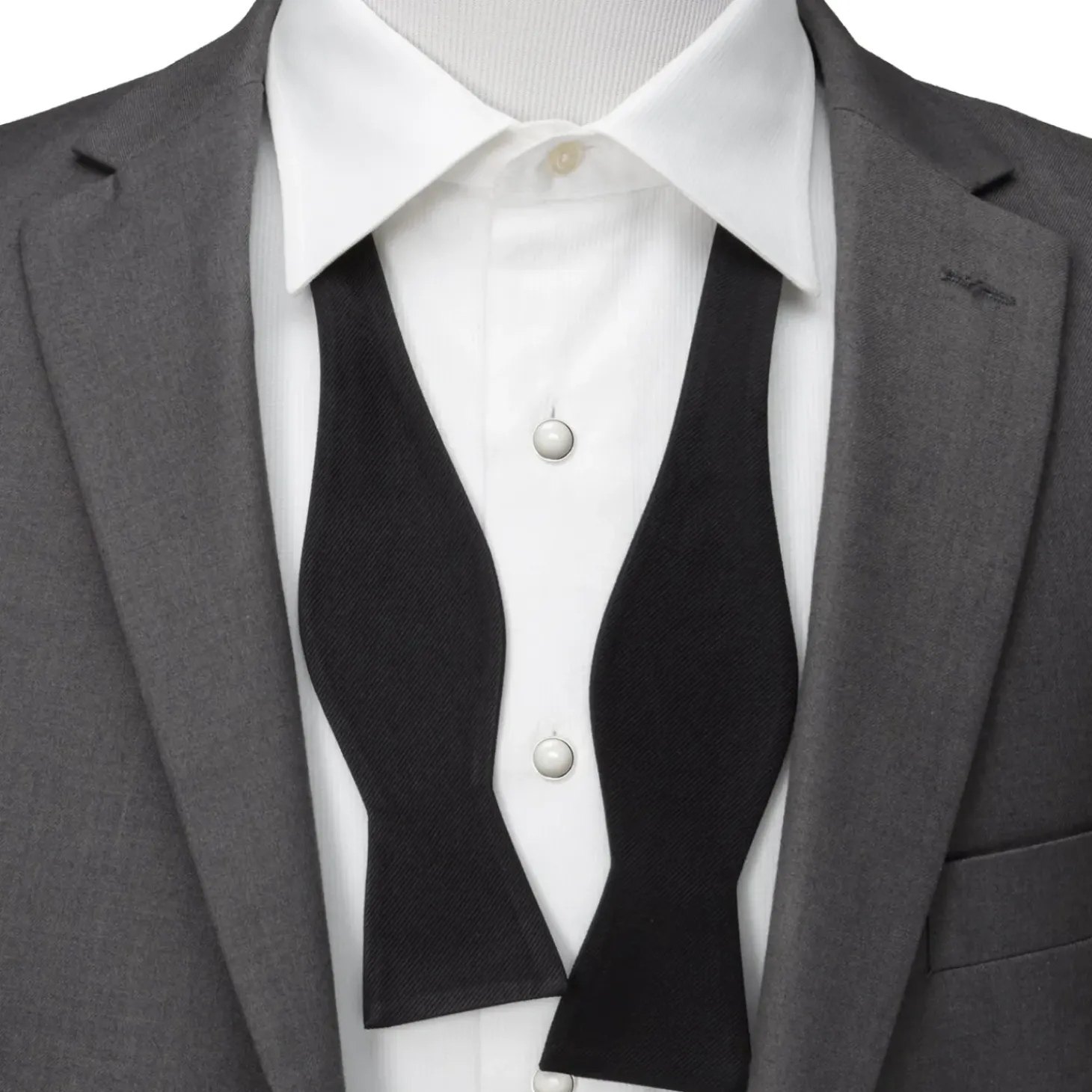 Ox and Bull Trading Co. Black Self Tie Bow Tie