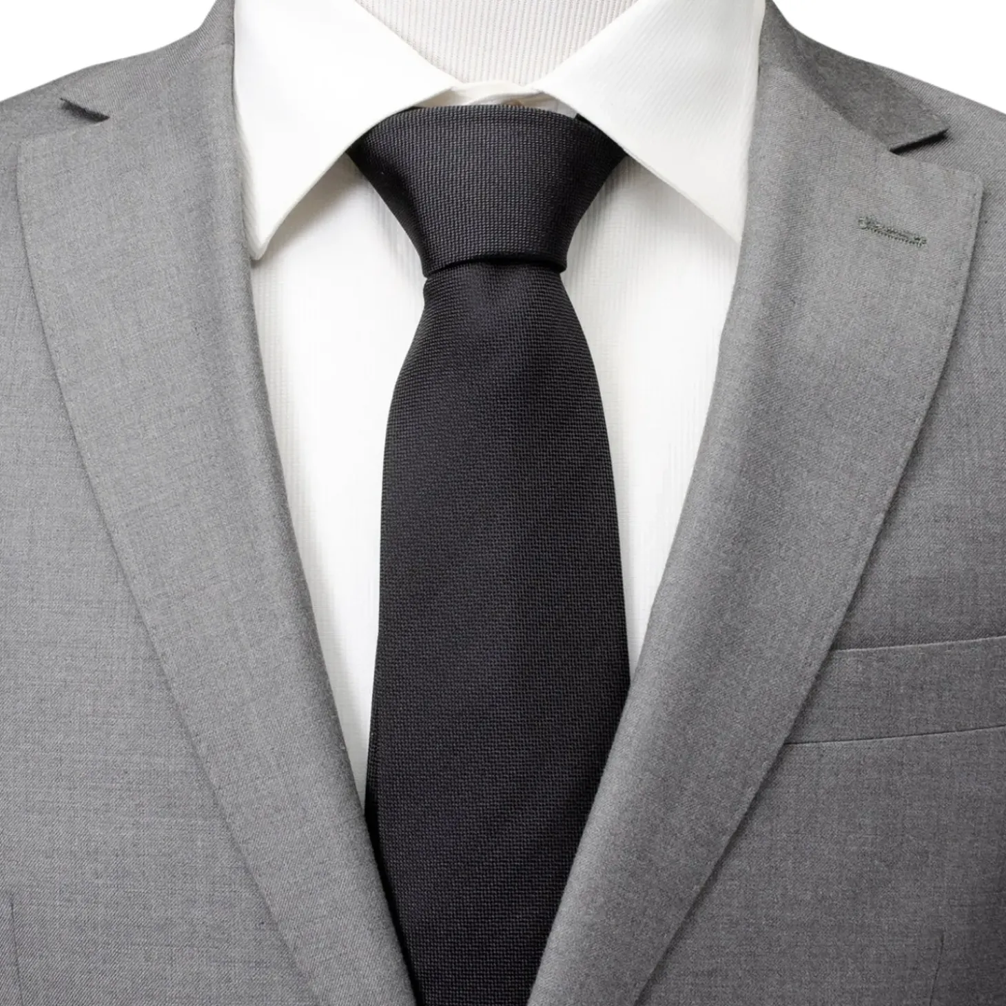 Ox and Bull Trading Co. Black Silk Tie